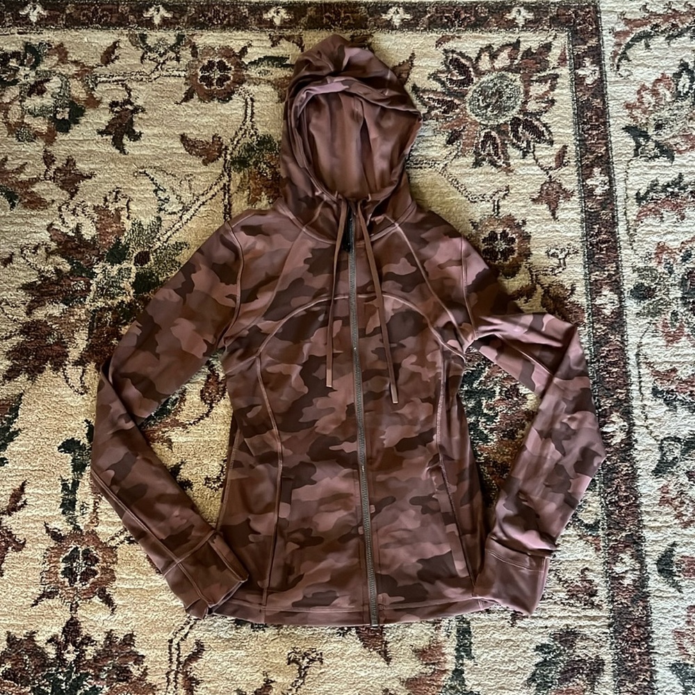 Lululemon Camo Roasted Brown Multi Hooded Define Jacket